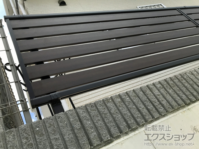 神奈川県横浜市ののフェンス・柵 モクアルフェンス 横板タイプ 自由柱施工 施工例