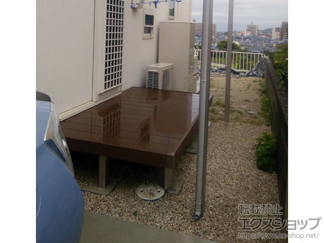 福岡県福津市ののウッドデッキ マージウッドデッキ 施工例