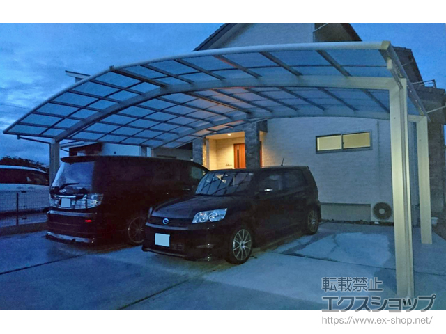 山梨県南アルプス市ののカーポート レイナトリプルポートグラン　積雪〜20cm対応 施工例