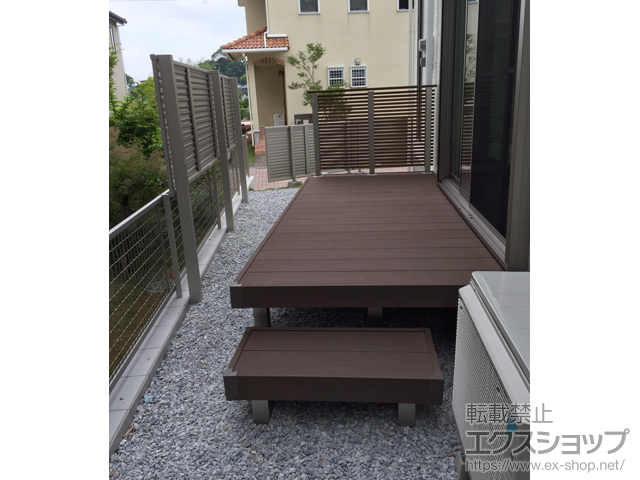 福岡県宗像市ののウッドデッキ リウッドデッキ 200 施工例