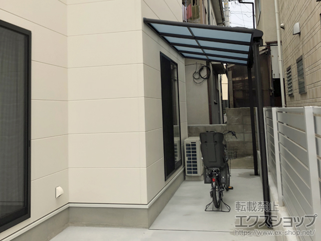 広島県広島市ののテラス屋根 ヴェクターテラス F型 テラスタイプ 単体 積雪〜20cm対応 施工例