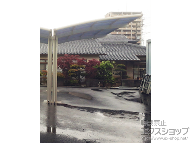 愛媛県新居浜市ののカーポート レイナポートグラン　積雪〜20cm対応 施工例