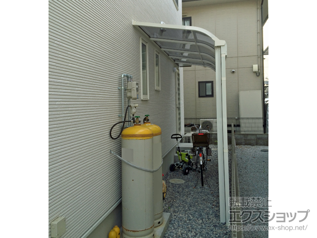 滋賀県彦根市ののストックヤード スピーネストックヤードR型 パネルタイプ スクリーン仕様 積雪〜50cm対応 施工例