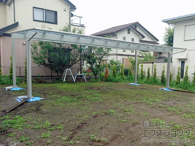 埼玉県入間郡越生町ののカーポート エフルージュ トリプル 積雪〜20cm対応 施工例
