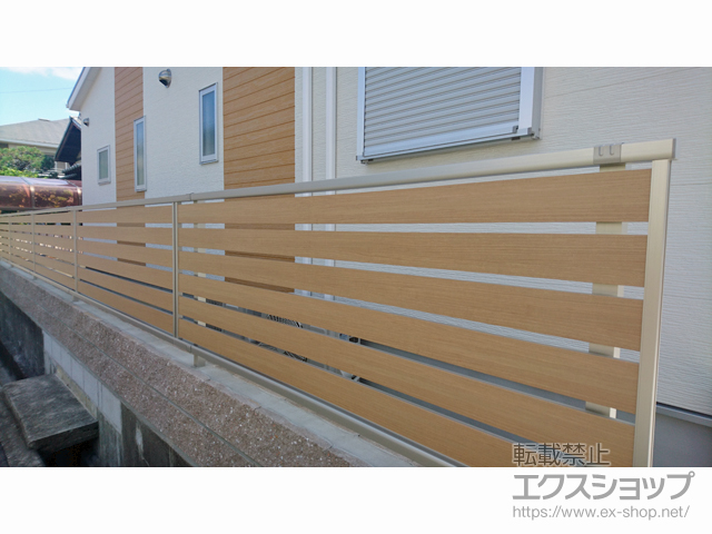 大阪府堺市のYKKAPフェンス・柵・塀施工例(ルシアスフェンスF04