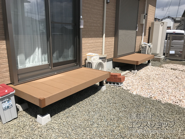 和歌山県岩出市ののウッドデッキ マージウッドデッキ 施工例