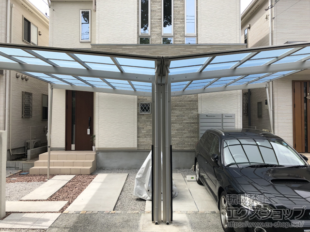 東京都小金井市ののカーポート エフルージュグラン Y合掌　積雪〜20cm対応 施工例