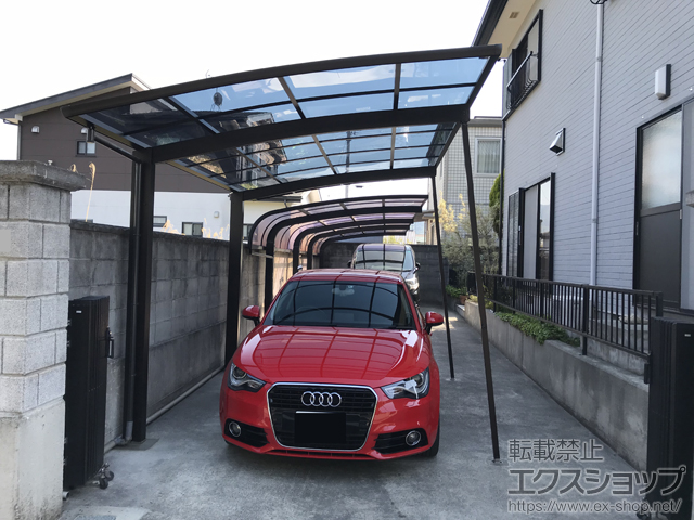 香川県東かがわ市ののカーポート プレシオスポート 積雪〜20cm対応 施工例