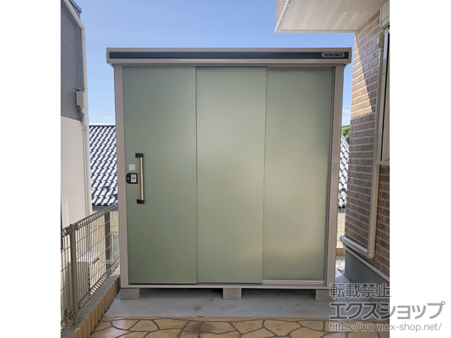 神奈川県横浜市のの物置・屋外倉庫 エルモ 一般型 2220×1520×2360 LMD-2215H-EG 施工例