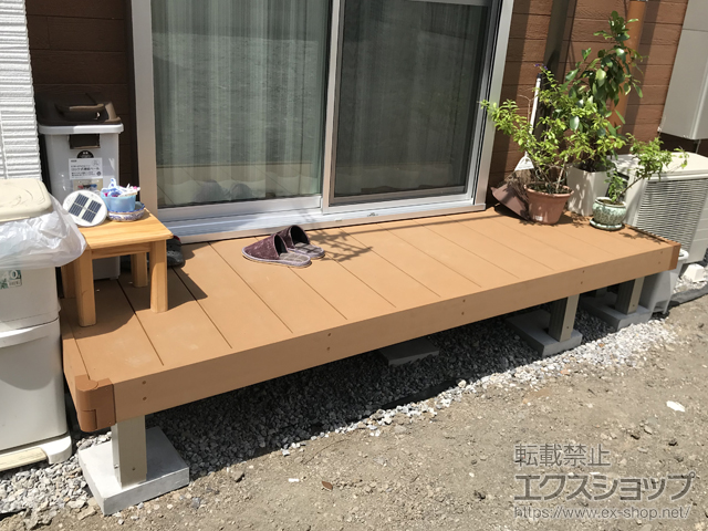 東京都葛飾区ののウッドデッキ リウッドデッキ 200 施工例
