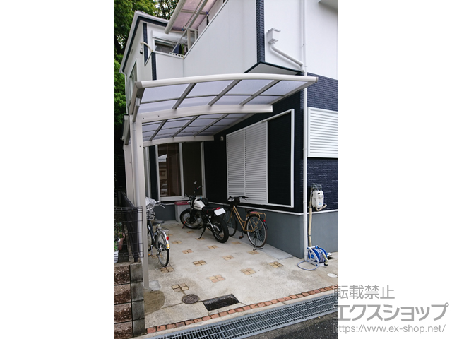 兵庫県尼崎市ののカーポート プレシオスポート 積雪〜20cm対応 施工例