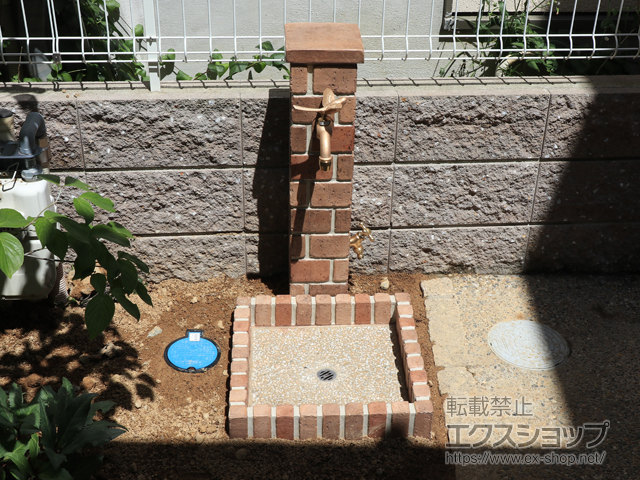 兵庫県神戸市のユニソン(UNISON)立水栓・ガーデンシンク施工例(ネオキャスティ:48549243-1)