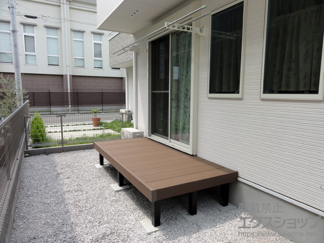 東京都三鷹市ののウッドデッキ マージウッドデッキ 施工例