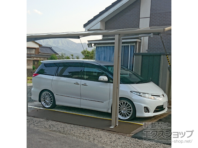 福岡県糸島市ののカーポート レイナポートグラン　積雪〜20cm対応 施工例