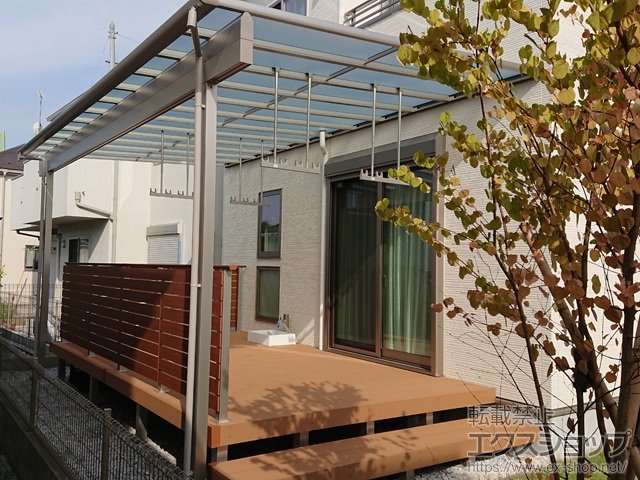 東京都多摩市ののテラス屋根 ヴェクターテラス F型 テラスタイプ 単体 積雪〜20cm対応 施工例