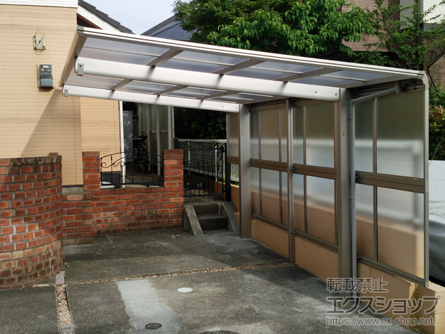 福岡県小郡市ののカーポート エフルージュグラン　積雪〜20cm対応 施工例