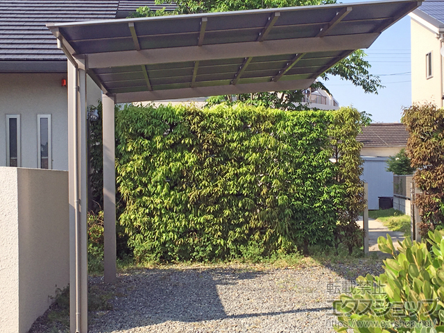 福岡県久留米市ののカーポート ネスカF (フラットスタイル) 積雪〜20cm対応 施工例