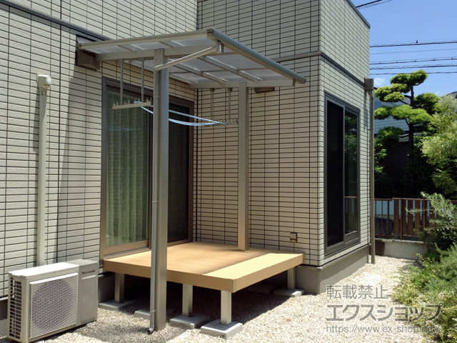 福岡県福岡市ののテラス屋根 エフルージュグランZERO テラスタイプ 積雪〜20cm対応 施工例