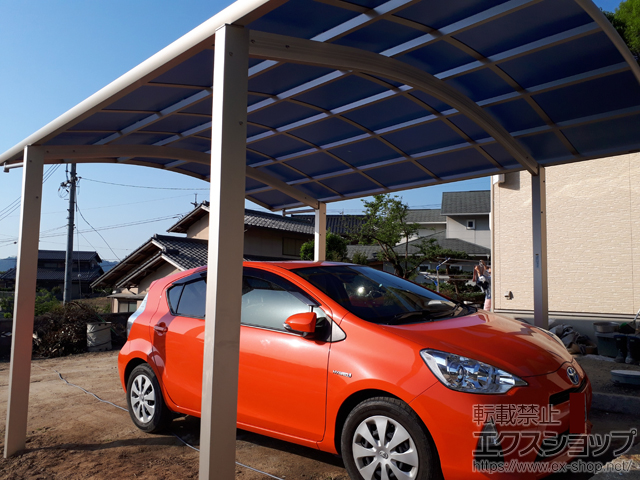 岡山県浅口市ののカーポート レイナツインポートグラン　積雪〜20cm対応 施工例