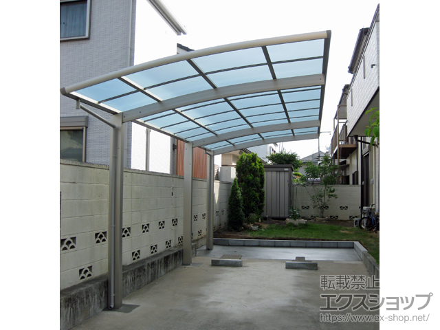 埼玉県北本市ののカーポート レイナポートグラン 延長　積雪〜20cm対応 施工例