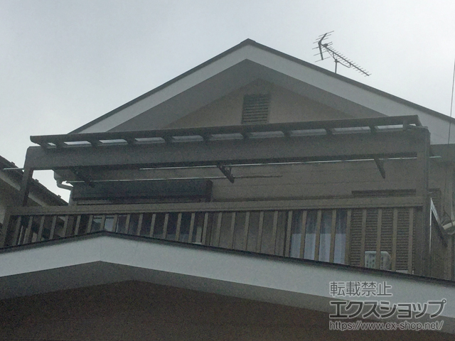 神奈川県横浜市ののバルコニー・ベランダ屋根 ヴェクターテラス F型 1500 屋根タイプ 単体 積雪〜50cm対応 施工例