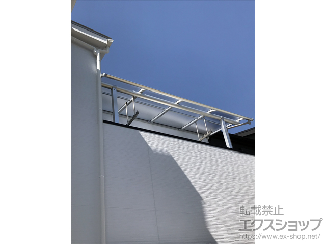 大阪府豊中市ののバルコニー・ベランダ屋根 ヴェクターテラス R型 屋根タイプ 単体 積雪〜20cm対応 施工例