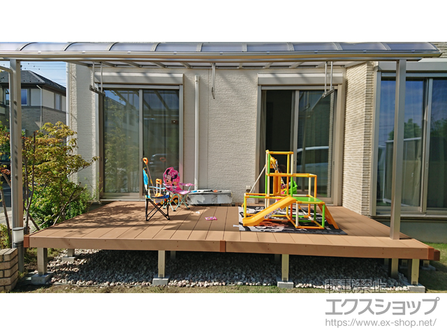 千葉県松戸市ののウッドデッキ リウッドデッキ 200 施工例