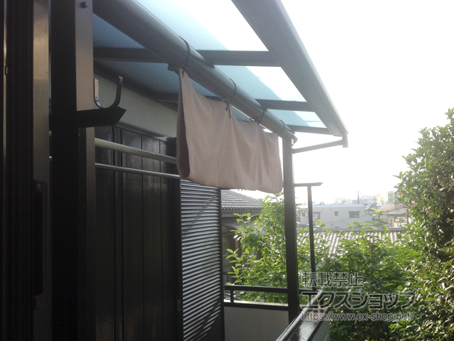神奈川県横浜市ののバルコニー・ベランダ屋根 ヴェクターテラス F型 屋根タイプ 単体 積雪〜20cm対応 施工例