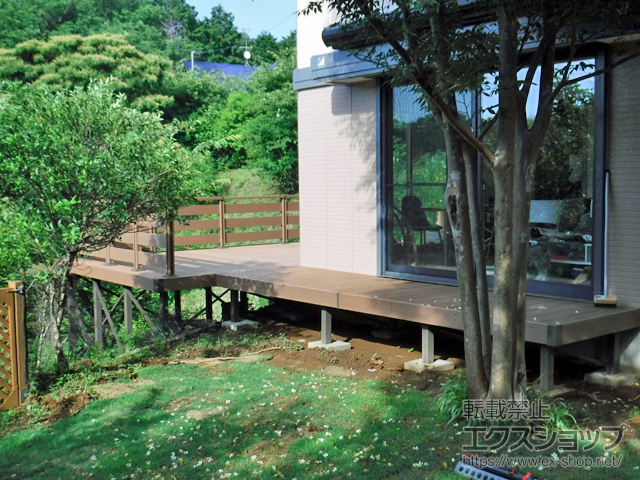 千葉県君津市ののウッドデッキ れい樹 施工例