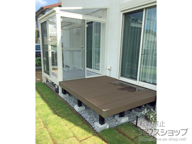 静岡県浜松市ののフェンス・柵 モクアルフェンス 横板タイプ 自由柱施工 施工例