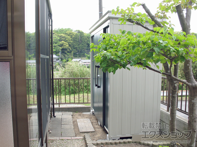 千葉県茂原市のの物置・屋外倉庫 ガーデンハウス DM-Z2109 一般型 2123×923×2120 DM-Z2109-MG 施工例