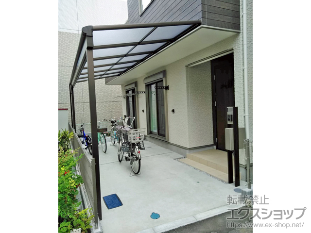 神奈川県横浜市ののテラス屋根 ヴェクターテラス F型 テラスタイプ 単体 積雪〜20cm対応 施工例