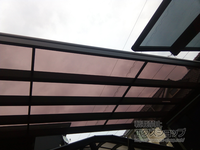 静岡県浜松市ののテラス屋根 ヴェクターテラス F型 ビッグサイズ 単体 積雪〜20cm対応 施工例