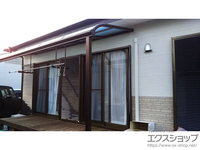 宮崎県児湯郡高鍋町ののテラス屋根 ヴェクターテラス R型 テラスタイプ 単体 積雪〜20cm対応 施工例
