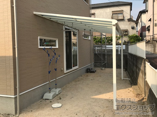 福岡県筑紫野市ののテラス屋根 ヴェクターテラス F型 テラスタイプ 単体 積雪〜20cm対応 施工例