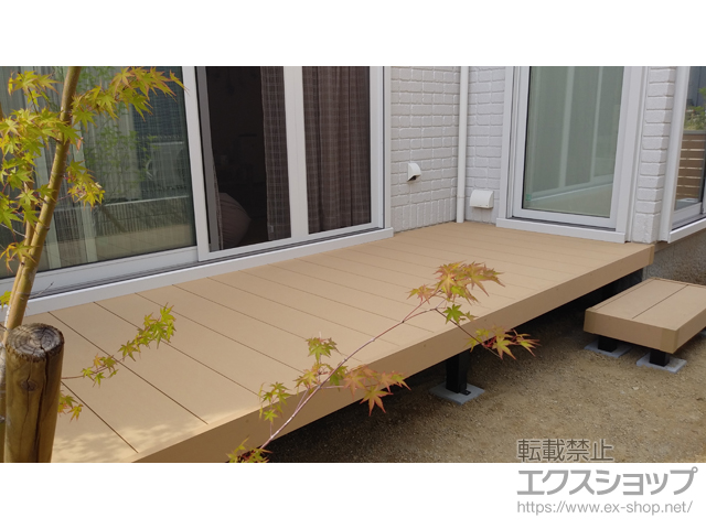 大阪府和泉市ののウッドデッキ リウッドデッキ 200 施工例