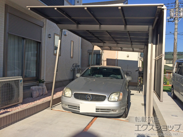 静岡県田方郡函南町ののカーポート ネスカF (フラットスタイル) 延長 積雪〜20cm対応 施工例