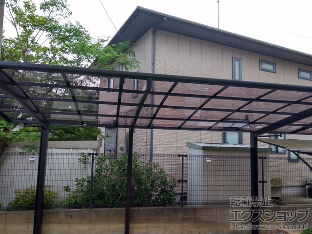 千葉県茂原市ののカーポート ネスカR (ラウンドスタイル) 延長 積雪〜20cm対応 施工例