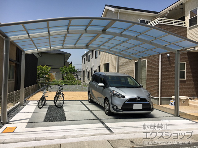 岡山県岡山市ののカーポート レイナツインポートグラン　積雪〜20cm対応 施工例