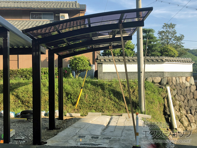 京都府船井郡京丹波町ののカーポート レイナポートグラン50 積雪〜50cm対応 施工例