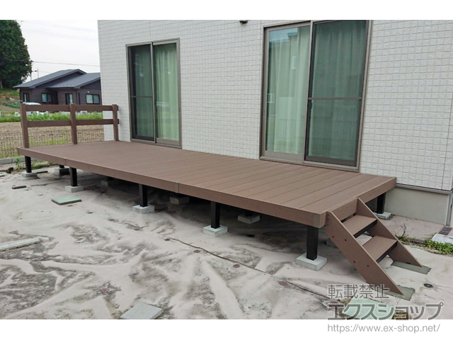 宮城県柴田郡村田町ののウッドデッキ リウッドデッキ 200 施工例