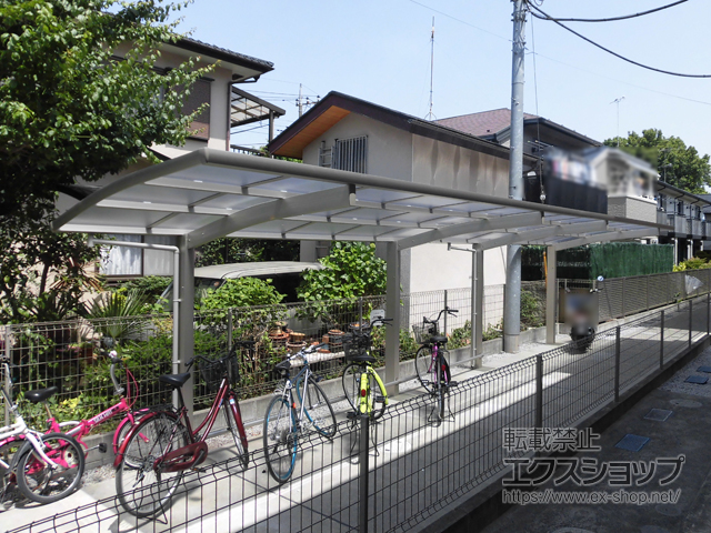 東京都町田市ののサイクルポート・駐輪場 レイナポートグランミニ 縦連棟 積雪〜20cm対応 施工例