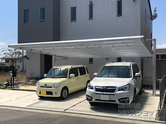 茨城県取手市ののカーポート 4G フォーグワイド 積雪〜20cm対応 施工例