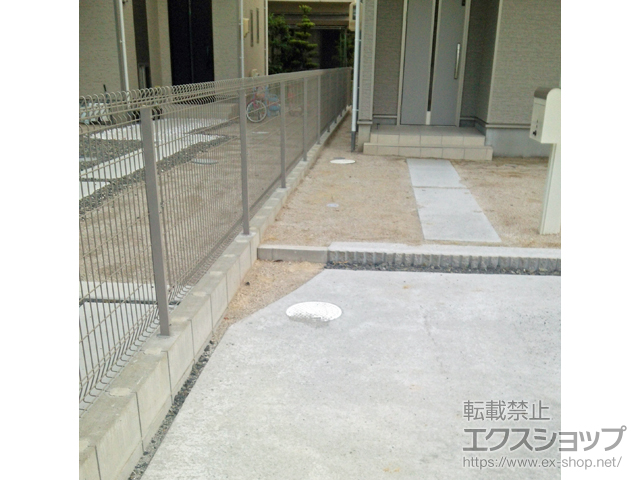 愛知県丹羽郡大口町ののフェンス・柵 メッシュフェンス G10-R 自由柱 施工例