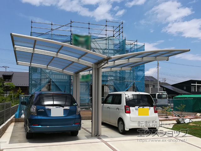 茨城県つくば市ののカーポート レイナポートグラン Y合掌　積雪〜20cm対応 施工例