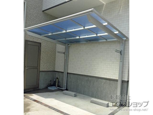 広島県広島市ののサイクルポート・駐輪場 ネスカFミニ (フラットスタイル) 積雪〜20cm対応 施工例