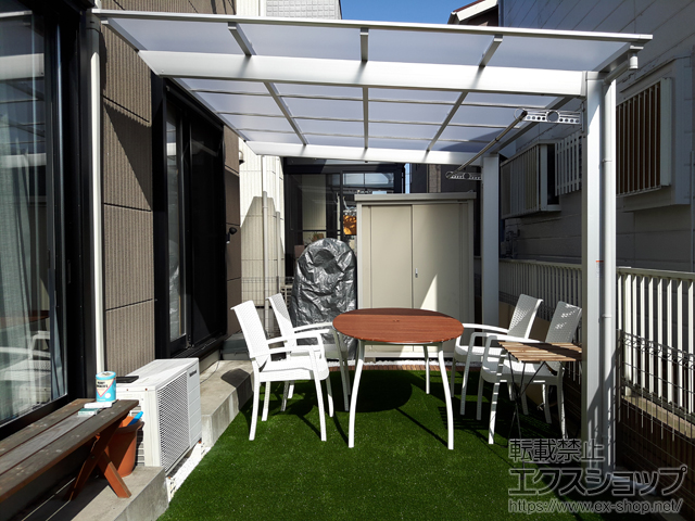 神奈川県平塚市ののカーポート ソリッドポート 積雪〜20cm対応 施工例