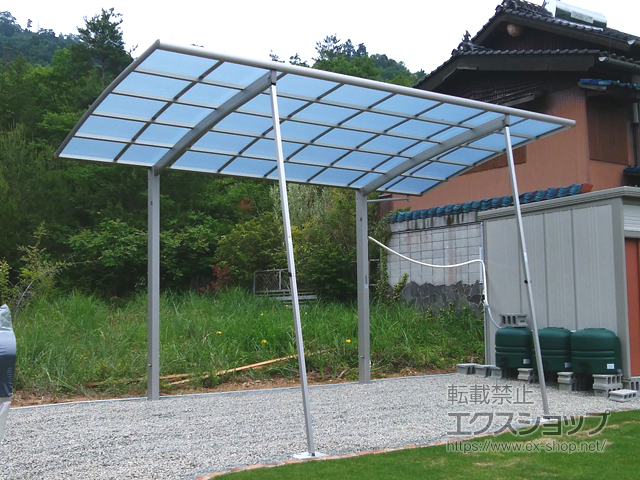 広島県東広島市ののカーポート レイナポートグラン　積雪〜20cm対応 施工例