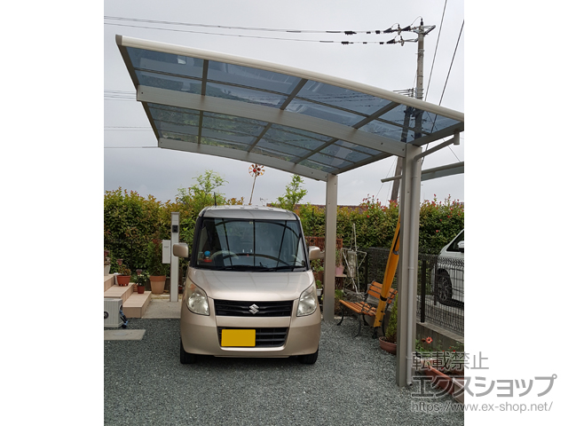 福岡県久留米市ののカーポート プレシオスポート 積雪〜20cm対応 施工例