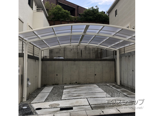 奈良県奈良市ののカーポート レイナツインポートグラン　積雪〜20cm対応 施工例